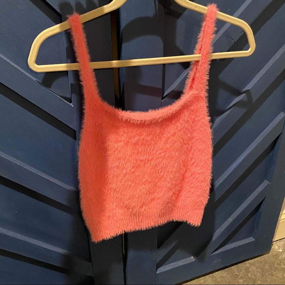 Lucy Paris Jax Fuzzy Pink Cami - Picture 2 of 4